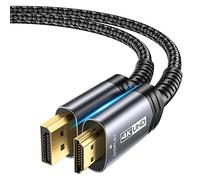 JSAUX Câble DisplayPort vers HDMI 3M,4K@30Hz,2K@60Hz Nylon Tressé -Connecteurs Plaqués Or 24K, DP vers HDMI (Audio&Vidéo) pour Ordinateur de Dell, AMD, NVIDIA, HP Elitebook, ThinkPad et Autres