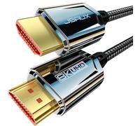 JSAUX Câble HDMI 8K 1M, câble HDMI 2.1 Ultra High Speed 48Gbps, (10K@60Hz 8K@120Hz 4K@240Hz) câble HDMI, eARC HDR10 HDCP 2.2 & 2.3 3D, compatible avec PS5 / PS4 / X-Box/UHDTV/Lecteur Blu-ray/Moniteur