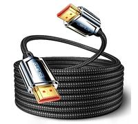 JSAUX Câble HDMI 8K 4M, câble HDMI 2.1 Ultra High Speed 48Gbps, (10K@60Hz 8K@120Hz 4K@240Hz) câble HDMI, eARC HDR10 HDCP 2.2 & 2.3 3D, compatible avec PS5 / PS4 / X-Box/UHDTV/Lecteur Blu-ray/Moniteur