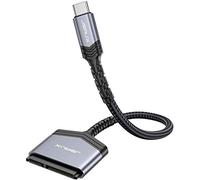 JSAUX Câble SATA vers USB C, USB C 3.1 vers 2,5" SATA III Adaptateur de disque dur Type C pour avec SSD et HDD 2,5" Compatible Macbook Pro 2021/2020, Mac Mini etc (Gris)