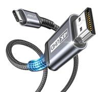 JSAUX Câble USB C vers HDMI 2M 4K@60Hz, Câble Type C vers HDMI 2.0, Thunderbolt 4/3 Compatible MacBook Pro/Air, iPad Pro, iPhone 17/16/15, Galaxy S25 S24 S10 S9, Surface, Dell XPS, Gris