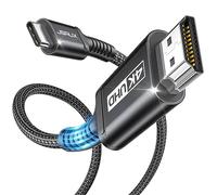 JSAUX Câble USB C vers HDMI 4K 2M, Cable USB Type C HDMI 4K UHD (pour Thunderbolt 3) pour MacBook Pro 2018/2017, iPad Pro 2018/Air 2020, Samsung Galaxy S20/S10, Surface Book 2, Huawei P40 Noir