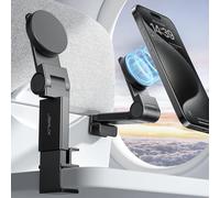 JSAUX Compatible avec Support de Téléphone MagSafe pour Avion, Accessoires de Voyage Magnétiques Essentiels, Support de Téléphone en Vol, Support pour Appareil Mobile en Avion pour iPhone 15, 14
