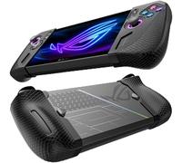 JSAUX Coque de Protection en Silicone Compatible avec ROG Ally X, Skin de Poignée ROG Ally X, Accessoires ASUS ROG Ally X, Ensemble de Manchons en Silicone (Un Gauche et Un Droit) - PC0113 Noir