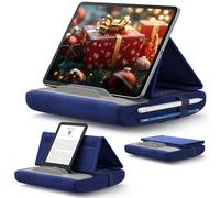 JSAUX Coussin de Support pour Tablette Compatible avec iPad Pro 11 10.5 9.7 10.2 Air Mini, Kindle, Tablette, Galaxy Tab, iPhone et plus 4-11" dispositifs pour Lit, Canapé Bleu Marine