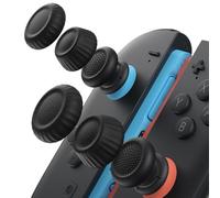 JSAUX grips de pouce pour Nintendo Switch 2, capuchons de joystick antidérapants améliorés, design ergonomique, prise de jeu améliorée, confortables et durables, noirs, 3 paires 6 pièces