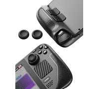 JSAUX Lot d'autocollants compatibles avec Steam Deck/OLED, poignée antidérapante Steam Deck - Protection du pavé tactile - Capuchons de prise de pouce - Kit de protection tactile avant et arrière
