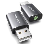 JSAUX Lot de 2 adaptateurs Audio USB vers Prise Jack 3,5 mm, Adaptateur USB A vers TRRS Femelle, Carte Son stéréo Externe pour Casque PS4, PS5, Mac, Linux, PC, Portable et Ordinateurs de Bureau