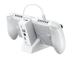 JSAUX Station d'accueil pour ROG Xbox Ally X (2025)/ROG Ally X/ROG Ally X/Steam Deck/Legion Go, Dock 6-en-1 avec HDMI 4K@120Hz, Ethernet Gigabit, USB-A et USB-C 3.2 Gen 1, Charge 100W - HB0609 Blanc