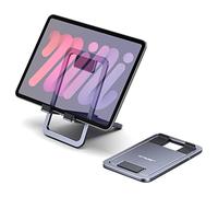JSAUX Support de Tablette Universel, Portable et Pliable pour Bureau, Compatible avec iPad Mini, Samsung Galaxy Tab, Kindle, Steam Deck OLED, Switch, ROG Ally X, iPhone et Autres tablettes - Gris