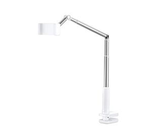 JSAUX Support de téléphone pour Bureau et lit Compatible avec iPhone 15 14 13 12 Support de téléphone Portable à col de Cygne Support de téléphone Flexible Universel Paresseux à Long Bras [Blanc]