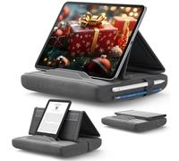 JSAUX Support Tablette, Coussin de Support pour Tablette Compatible avec iPad Pro 11 10.5 9.7 10.2 Air Mini, Kindle, Tablettes, Galaxy Tab, iPhone et Plus 4-11" dispositifs pour Lit, Canapé - Gris