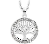 JSB Bijoux Arbre de vie avec pierres de cristal Swarovski® (blanc)