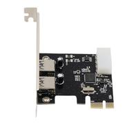 JSBAG Adaptateur PCIE USB3.0, Profil 2/4 Ports, Carte d ' Extension PCIE, systèmes d ' Exploitation pour Ordinateur de Bureau, Accessoires de Carte