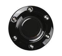 Jscarlife Bouton de klaxon de volant de voiture, bouton poussoir universel modifié pour la plupart des voitures (noir)