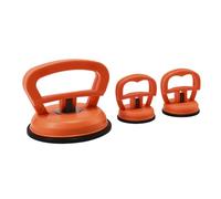 JSCARLIFE Lot de 3 outils professionnels de débosselage à ventouse robuste avec grands et petits extracteurs de bosses pour carrosserie, verre, Scre (rouge)