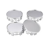 JSCARLIFE Lot de 4 cache-moyeux de roue de 54 mm de diamètre à 10 clips pour voiture (argent-1)