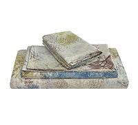 JSD Parure de lit 4 pièces en Microfibre Douce à Motif d'arbre avec Poche très Profonde, imprimé Rustique, Grand lit