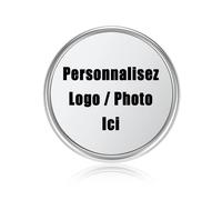 JSDDE 3pc Pins Badges Personnalisés Photo Logo Image en Métal Épingles Personnalisable Impression Photo Mémorial en Forme de Rond Pin Broche Accessoires Vétements Chapeaux Sacs Souvenir Entreprise
