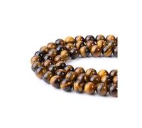 JSDDE 8mm Perles en Pierres Naturelles pour Bijoux à Faire Soi-même Perles Rondes Pierres Dures pour Bracelet Gemmes Précieuses pour Yoga Bijoux Fantaisie Fabrication Collier Fait Main Oeil de Tigre