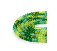 JSDDE 8mm Perles Rondelles en Pierres Naturelles pour Bijoux Faire Soi-même Perles Boulier Abaque Pierres pour Bracelet Gemmes Précieuses Bijoux Fantaisie Fabrication Collier Faint Main (Thème Vert)