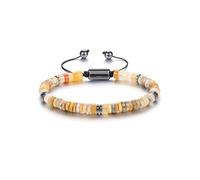 JSDDE Bracelet Perles Homme en Pierre Naturelle 6mm Bracelet de Perle Heishi Abaques Pierre et Cristal Précieuse Hématite Guérison Reiki Spirituel Bijoux Ajustable Lithotherapie (Agate Dentelle Folle)