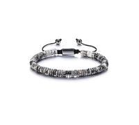 JSDDE Bracelet Perles Homme en Pierre Naturelle 6mm Bracelet de Perle Heishi Abaques Pierre et Cristal Précieuse avec Hématite Guérison Reiki Spirituel Bijoux Ajustable Lithotherapie (Labradorite)