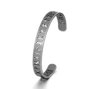 JSDDE Bracelet viking pour homme - Vintage - Manchette rune - Bijou pour homme