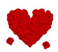 Jsdoin 1200 Pièces Pétale de Rose Rouge Artificiels, Pétales de Rose Rouges -a Jeter Decoration Mariage, Saint Valentin, Centre de Table, Anniversaire, Ambiance Romantique