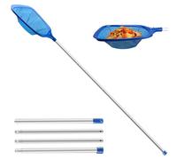 Jsdoin 161cm épuisettes de Surface pour Piscine, Filet de Piscine, épuisette Piscine avec 123CM Télescopique Réglable pour Nettoyer la Piscine, Spa, Source Chaude