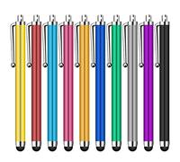 Jsdoin Lot de 10 Stylets universels capacitifs pour écran Tactile, tablettes, iPad Mini, iPad Pro, iPad Air, Smartphones, Plusieurs Couleurs