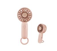 Jsdoin Mini-Handheld-Ventilator, leistungsstarker Desktop- mit Schnalle, leichter USB-Ventilator, geeignet f ür modische Frauen, Männer, Innen - und außenbereiche (Couleur rose)