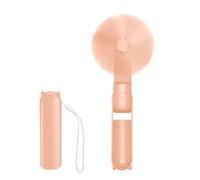 Jsdoin Mini Ventilateur Portable, Pliable Rechargeable Main USB Portatif Portable Ventilateur De Bureau, 3 Vitesses Avec Batterie Externe, pour Bureau, Extérieur(Rose)