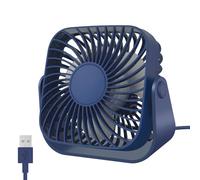 Jsdoin usb fan USB Desk Fan petit bureau Cooling Mini Personal Fan, 3 speeds Desk Cooling Fan 360 ° rotation Adjustment, Strong Wind Small Powerful Fan for Office,Home,Outdoor