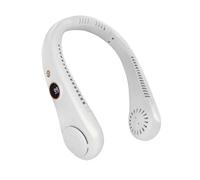 Jsdoin Ventilateur de Cou, Mini Ventilateur Portable, 5 Vitesses Batterie Rechargeable Ventilateur Usb Pour Bureau Domicile Voyage En Plein Air (Blanc)
