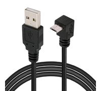 JSER Câble de Charge de données Micro USB 2.0 Type 5 Broches coudé à 90 degrés vers USB 2.0 Type-A 480 Mbps Données pour téléphone Tablette Ordinateur Appareil Photo (100 cm)
