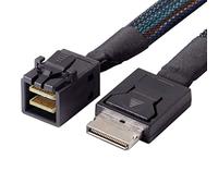 JSER Câble de données actif OcuLink PCIe PCI-Express SFF-8611 4i vers SFF-8643 SSD, 50 cm