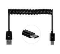 JSER Câble de données extensible USB-C 3.1 mâle vers USB 2.0 A mâle standard 480 Mbps Noir 100 cm Compatible pour téléphone