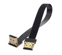 JSER CYFPV Câble plat HDMI FPV mâle vers le haut 90D HDMI mâle HDTV FPC pour photographie aérienne FPV HDTV Multicopter (0,2 m)