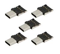 JSER Lot de 5 adaptateurs Ultra-Mini USB-C vers USB 2.0 OTG pour téléphones Portables, tablettes, câbles USB et clés USB