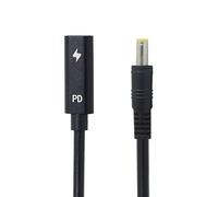JSER Type C USB-C femelle Entrée vers DC Power PD Câble de charge pour ordinateur portable 18-20 V (5,5 x 2,5 mm)