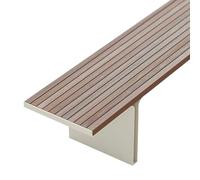 JSFYJZYZ Banc de Jardin Exterieur Résistant aux Intempéries Banc de Jardin en Bois Massif et Cadre en Métal Inoxydable pour Terrasse, Cour et Véranda(Gray)