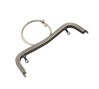 JSGHGDF 1 cadre carré en métal pour couture, sac à main, porte-monnaie, sac à main, bronze