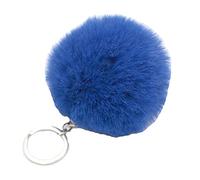 JSGHGDF 1 porte-clés pompon en forme de pompon pour filles et femmes avec pendentif de sac, accessoires de bijoux, saphire