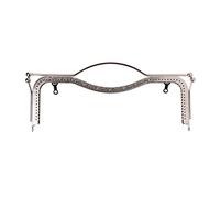 JSGHGDF 1 porte-monnaie en métal pour porte-monnaie, cadre en arche, 27 cm, Argenté.