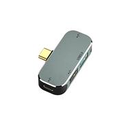 JSGHGDF 1 x 3.0 + 2 x 2.0 USB Type C 4 Ports Extended Plug Portable Type C Splitter Charge pour OS