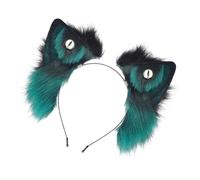 JSGHGDF 2. Serre-tête pliable avec oreilles d'ours en peluche douce pour adultes et enfants - Accessoire de cosplay et de festival - Coiffe avec oreilles de loup