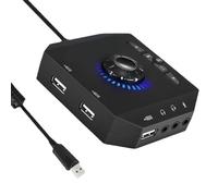 JSGHGDF Adaptateur de carte son USB pour ordinateur portable de bureau offrant des configurations faciles et un port USB clair