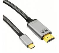 JSGHGDF Adaptateur en aluminium de type C vers HDTV 2.1 8K @ 60 Hz Convertisseur d'alimentation externe pour jeux vidéo