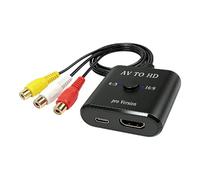 JSGHGDF Adaptateur HDTV avec texture de câbles intégrés, utilisation polyvalente, parfait pour d'autres systèmes de jeu en résolution 1080p NTSC Friend Hdtv Processeur